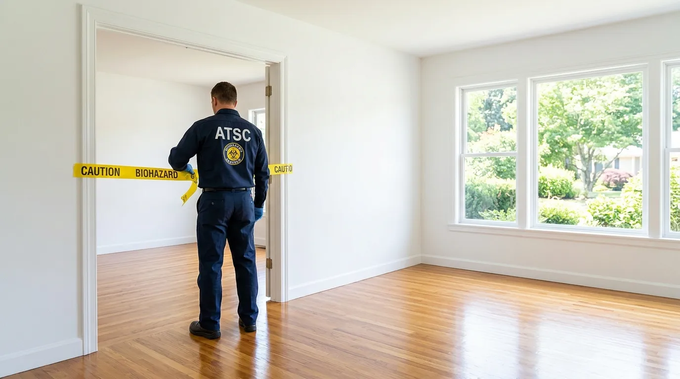 Certified biohazard cleanup crew performing Crime Scene Cleanup in Old Saybrook